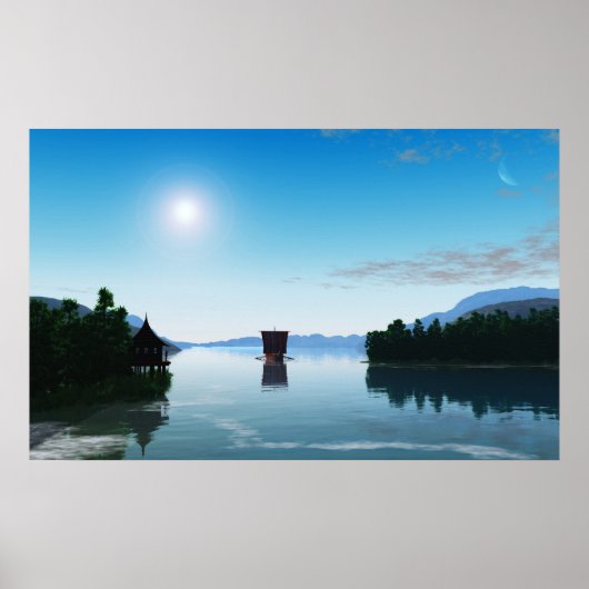 Viking Ship Poster (Voorkant)