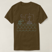 Viking Ship Rough Zee T-shirt (Design voorkant)