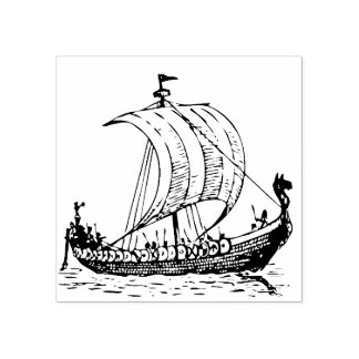 Viking Ship Rubberstempel