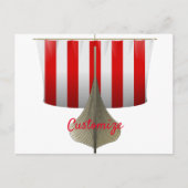 Viking Ship Sailing Thunder_Cove Briefkaart (Voorkant)