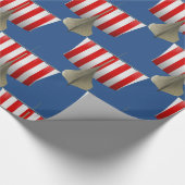 Viking Ship Sailing Thunder_Cove Cadeaupapier (Hoek)