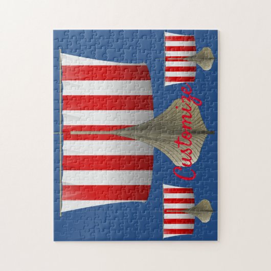 Viking Ship Sailing Thunder_Cove Legpuzzel (Verticaal)