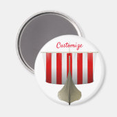 Viking Ship Sailing Thunder_Cove Magneet (Voorkant / Achterkant)