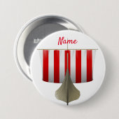 Viking Ship Sailing Thunder_Cove Ronde Button 7,6 Cm (Voorkant /achterkant)