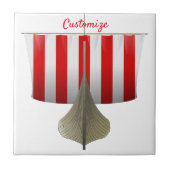 Viking Ship Sailing Thunder_Cove Tegeltje (Voorkant)