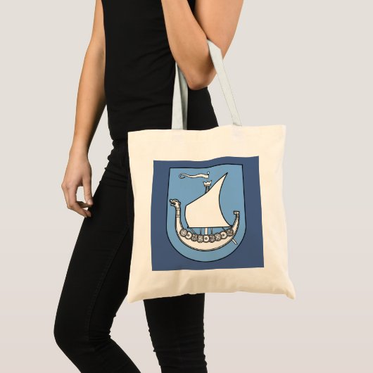 Viking Ship Scandinavian Tote Bag (Voorkant (product))