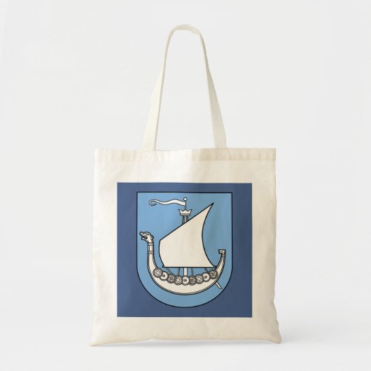 Viking Ship Scandinavian Tote Bag (Voorkant)