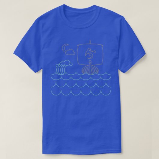 Viking Ship T-shirt (Design voorkant)