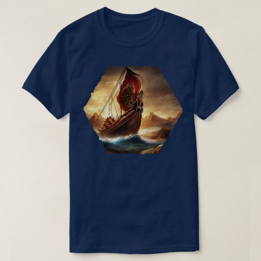 Viking Ship T-shirt (Design voorkant)