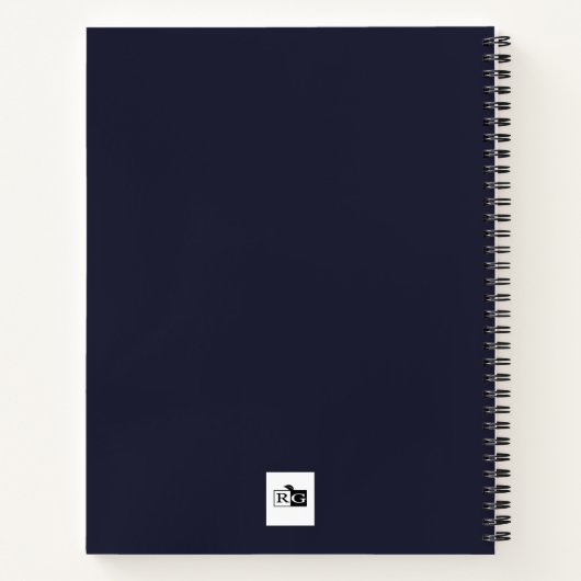 Viking Ship Theme Notitieboek gepersonaliseerd (Achterkant)