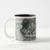 Viking Ship Tweekleurige Koffiemok (Links)