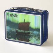 Viking Ship under Northern Lights (Achterkant)