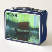 Viking Ship under Northern Lights (Voorkant)