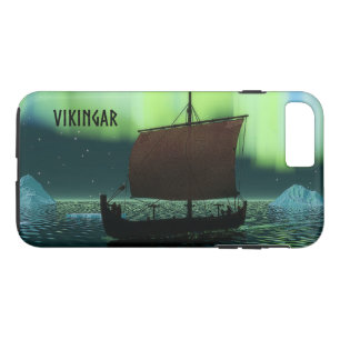 Viking Ship under Northern Lights Case-Mate iPhone Case