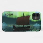 Viking Ship under Northern Lights Case-Mate iPhone Case (Achterkant (horizontaal))