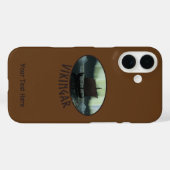 Viking Ship under Northern Lights Case-Mate iPhone Case (Achterkant (horizontaal))