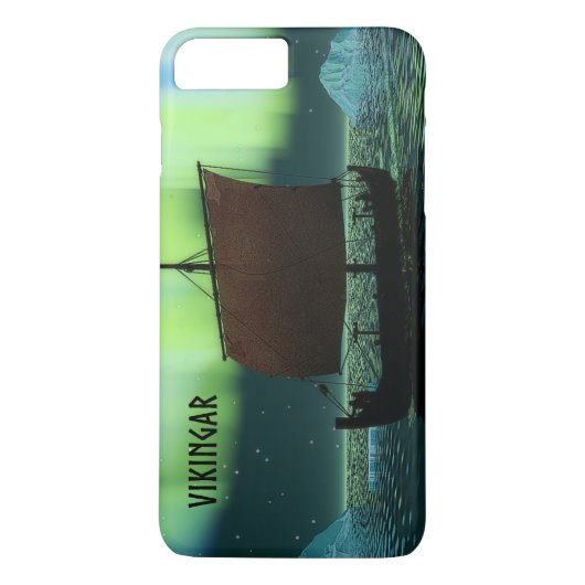 Viking Ship under Northern Lights Case-Mate iPhone Case (Achterkant)