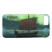 Viking Ship under Northern Lights Case-Mate iPhone Case (Achterkant (Horizontaal))