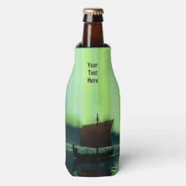 Viking Ship under Northern Lights Flesjeskoeler