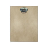 Viking Ship under Northern Lights Notitieblok (Linkerzijde)