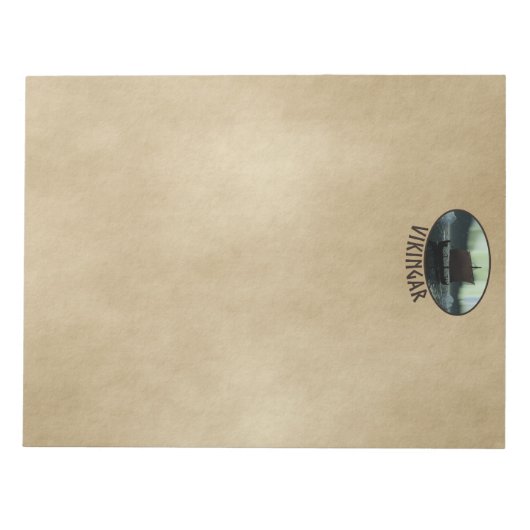 Viking Ship under Northern Lights Notitieblok (Voorkant)