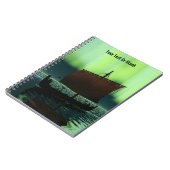 Viking Ship under Northern Lights Notitieboek (Linkerzijde)