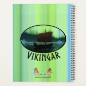 Viking Ship under Northern Lights Planner (Achterkant)