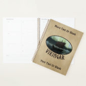Viking Ship under Northern Lights Planner (Display)