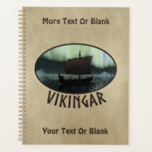Viking Ship under Northern Lights Planner (Voorkant)