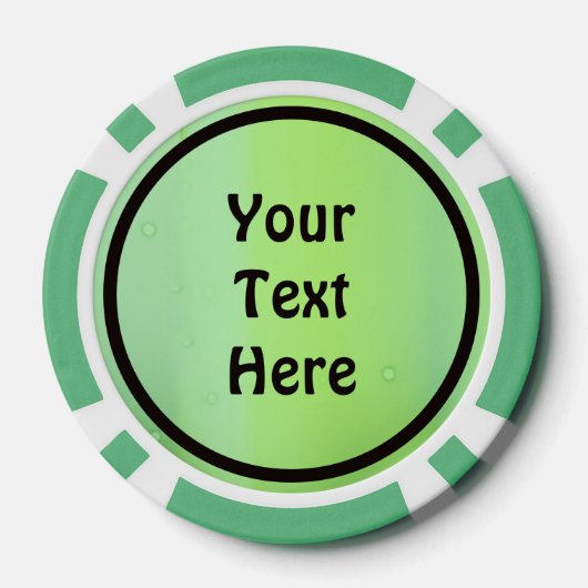 Viking Ship under Northern Lights Poker Chips (Achterkant)