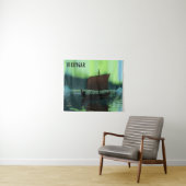Viking Ship under Northern Lights Wandkleed (In Situ (horizontaal))