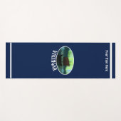 Viking Ship under Northern Lights Yogamat (Voorkant (horizontaal))