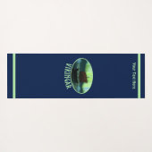 Viking Ship under Northern Lights Yogamat (Achterkant (horizontaal))