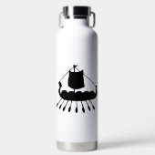 Viking Ship Water Fles (Voorkant)