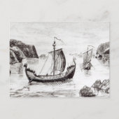 Viking Ships Briefkaart (Voorkant)