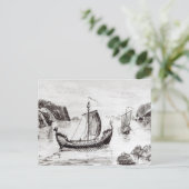 Viking Ships Briefkaart (Staand voorkant)