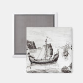 Viking Ships Magneet (Voorkant / Achterkant)