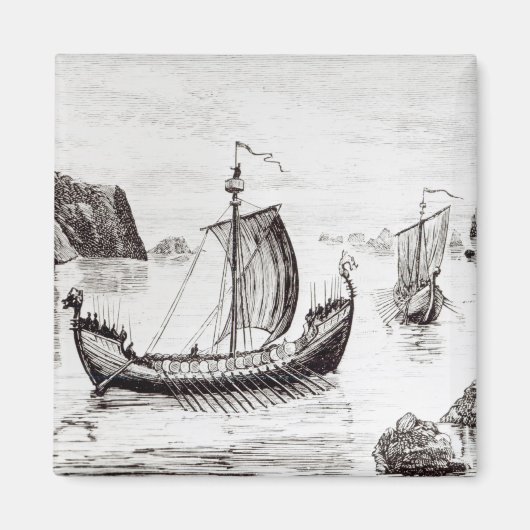 Viking Ships Magneet (Voorkant)