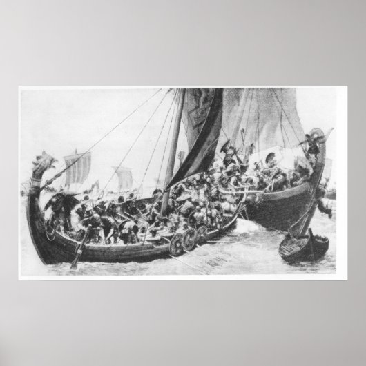 Viking Ships Poster (Voorkant)