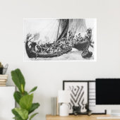 Viking Ships Poster (Thuiskantoor)