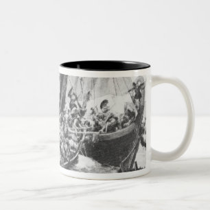 Viking Ships Tweekleurige Koffiemok