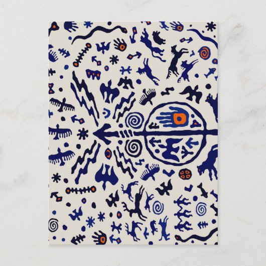 Viking sjamaan ritueel talisman briefkaart (Voorkant)