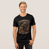 Viking Skelet Biker T-shirt (Voorkant volledig)