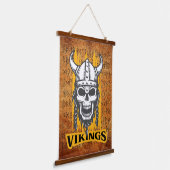 Viking Skeleton Hanging Tapestry Hangend Wandkleed (Gebogen)