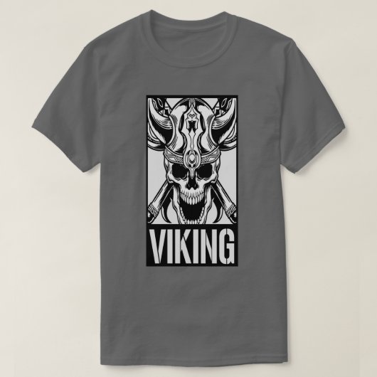 Viking Skull 4 T-shirt (Design voorkant)