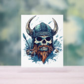 Viking Skull Berserker Acryl Bord (Neutraal)