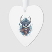 Viking Skull Berserker Ornament (voorkant)