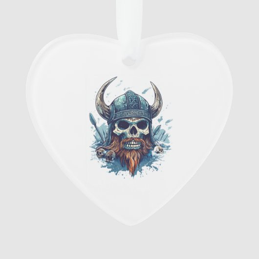 Viking Skull Berserker Ornament (voorkant)