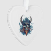 Viking Skull Berserker Ornament (voorkant)