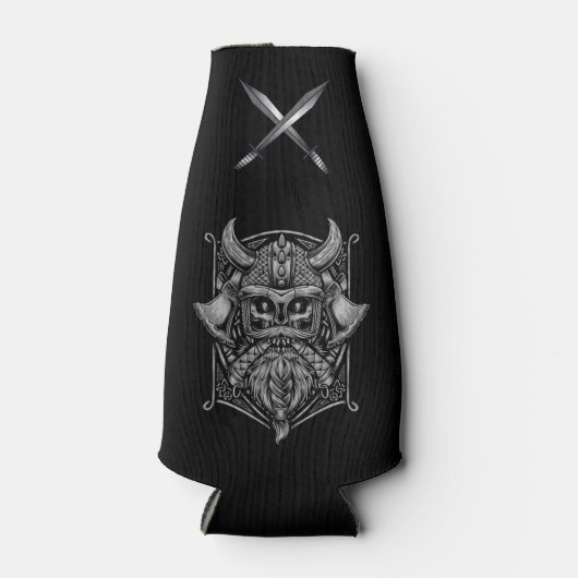 Viking Skull Bottle Cooler (Voorkant)